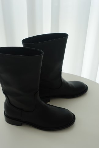 寬桶中筒靴