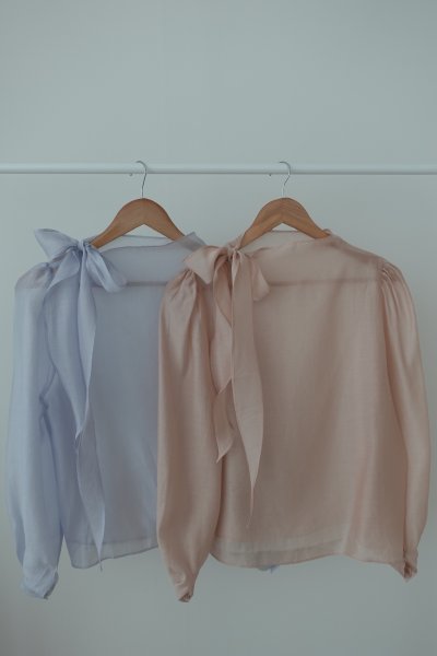 天絲蝴蝶結blouse