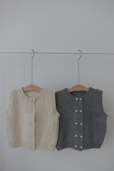 雙排扣針織背心