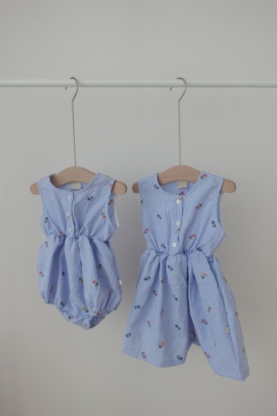小花刺繡洋裝/包屁衣
